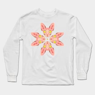 Sphynx Cat Pink Long Sleeve T-Shirt